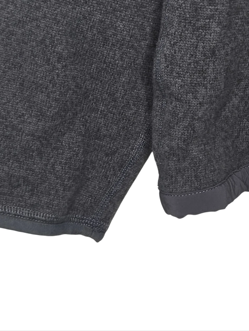The North Face Mens Gray Navy Blue Gordon Lyons Quarter Zip Pullover Size Large